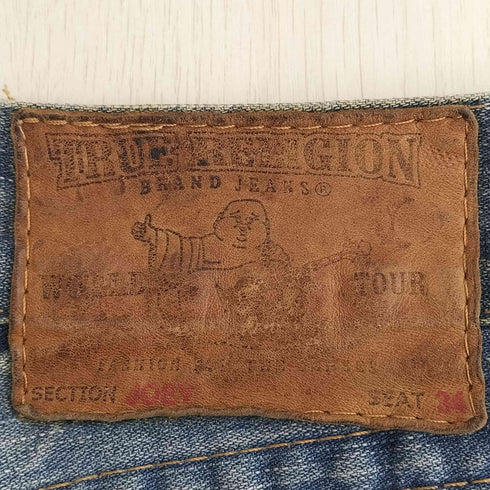 トゥルーレリジョン TRUE RELIGION USA製 JOEY ダメージ フレアデニム メンズ 28