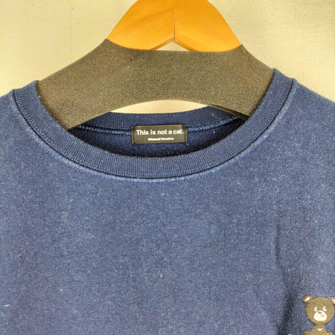 THIS IS NOT A CAT. 裏起毛 動物 刺繍 スウェット レディース