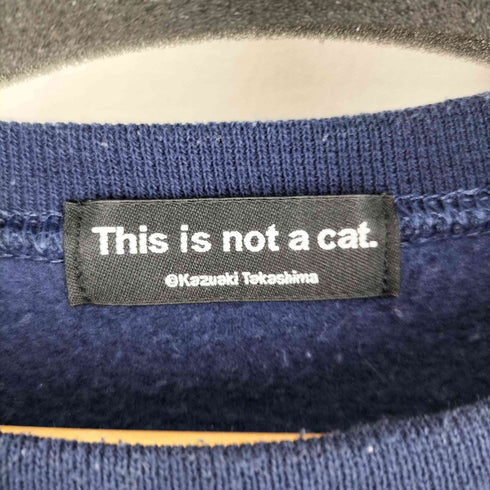 THIS IS NOT A CAT. 裏起毛 動物 刺繍 スウェット レディース