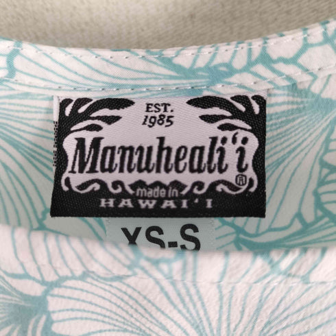 MANUHEALI'I MADE IN HAWAI ハイビスカス 花柄 半袖 ワンピース レディース import:XS