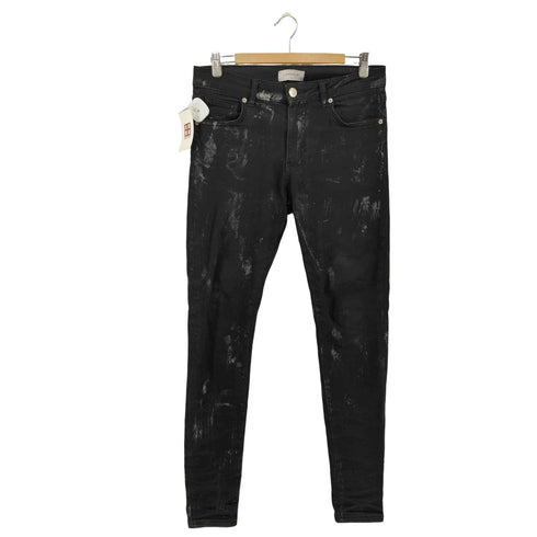 LAKENZIE ペンキ加工 スキニーデニムパンツ メンズ S