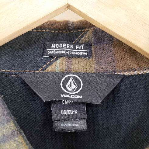ヴォルコム VOLCOM Lumberg L/S Flannel 両ポケ コットンチェックネルシャツ メンズ import:S