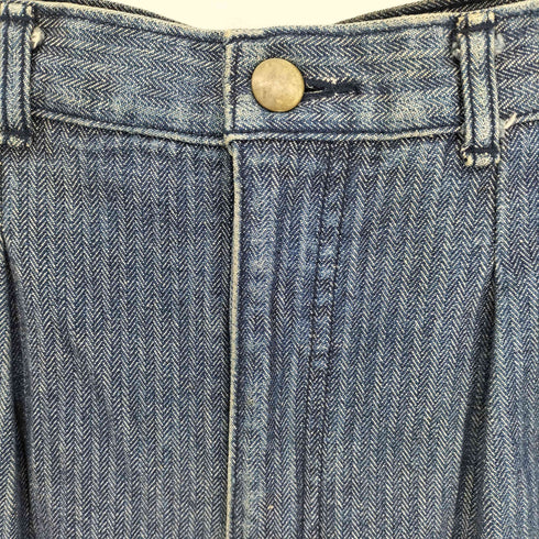 Glenover ヘリンボーン 2タック コインポケット ワーク パンツ 裾ダブル メンズ 31