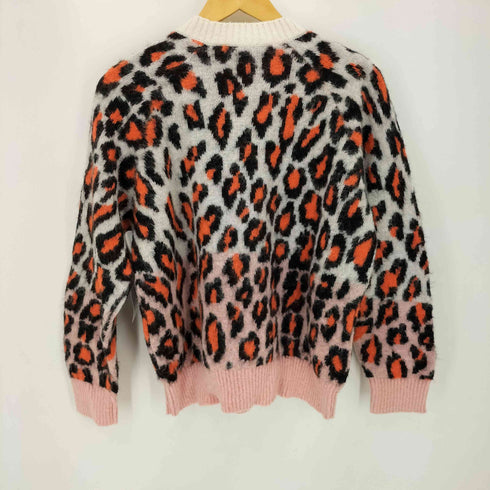 エムエスジーエム MSGM Pink Mohair Leopard Sweater レディース import:XS