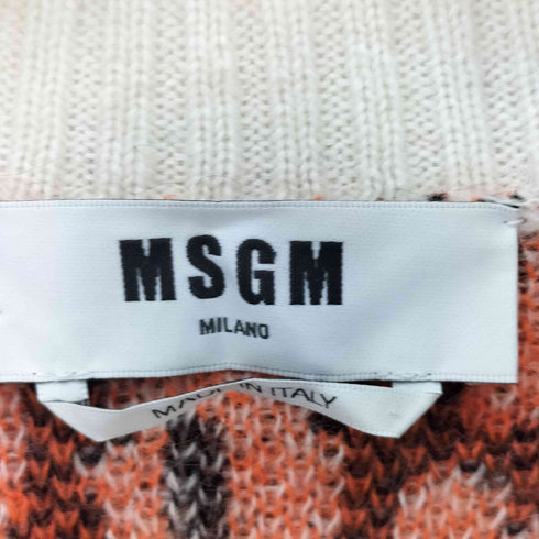 エムエスジーエム MSGM Pink Mohair Leopard Sweater レディース import:XS