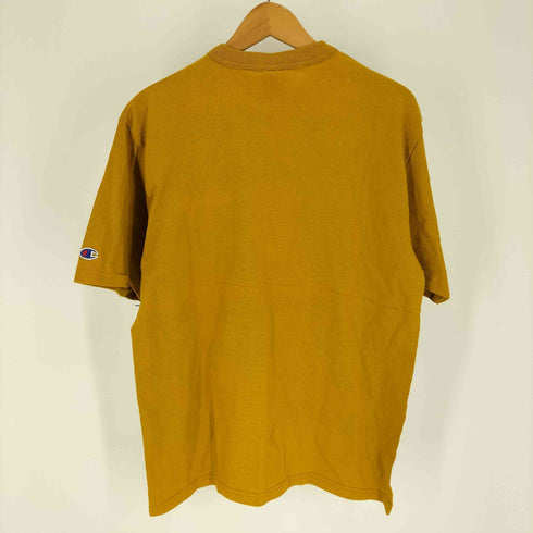 チャンピオン Champion 90S 青タグ USA製 ロゴ プリント クルーネック Tシャツ シングルステッチ メンズ import:M