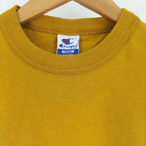チャンピオン Champion 90S 青タグ USA製 ロゴ プリント クルーネック Tシャツ シングルステッチ メンズ import:M