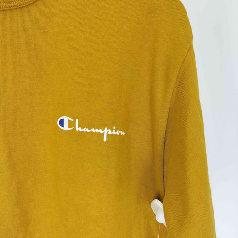 チャンピオン Champion 90S 青タグ USA製 ロゴ プリント クルーネック Tシャツ シングルステッチ メンズ import:M