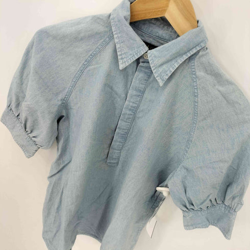 ポロラルフローレン POLO RALPH LAUREN コットン プルオーバー S/S シャツ レディース JPN:0