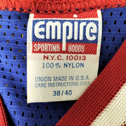 エンパイア EMPIRE 90S USA製 リブライン メッシュ ナイロン ゲーム シャツ メンズ 38/40