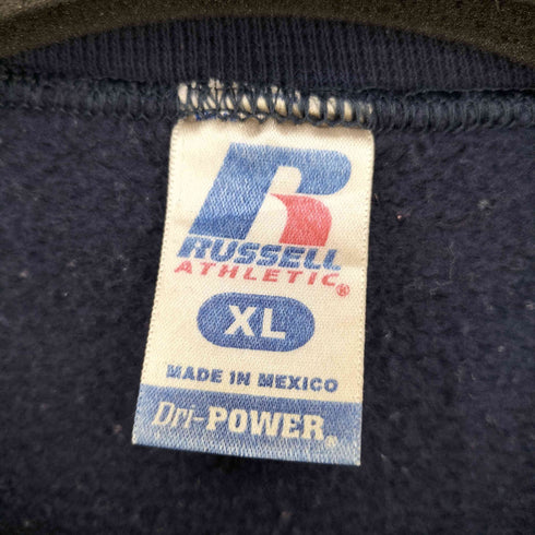 ラッセルアスレチック RUSSELL ATHLETIC MADE IN MEXICO 前ガゼット クルーネックスウェット ブランク 無地 ピスネーム メンズ import:XL