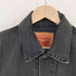 リーバイス Levis MADE IN MEXICO フロントワッペン 後染めブラック デニムベスト メンズ JPN:M