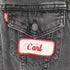 リーバイス Levis MADE IN MEXICO フロントワッペン 後染めブラック デニムベスト メンズ JPN:M