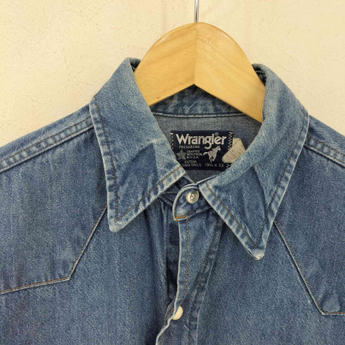 ラングラー Wrangler MADE IN USA デニムウエスタンシャツ EXTRA LONG TAILS メンズ 15 1/2 x 33