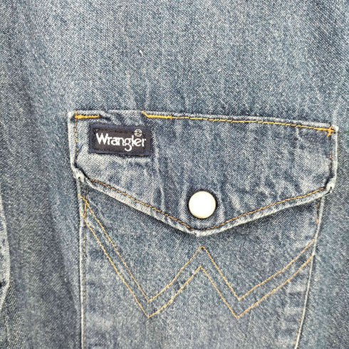 ラングラー Wrangler MADE IN USA デニムウエスタンシャツ EXTRA LONG TAILS メンズ 15 1/2 x 33