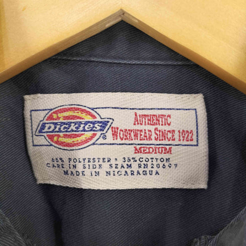 ディッキーズ Dickies 両ポケ コットンポリ ワークシャツ メンズ import:M