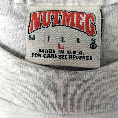 ナツメグ NUTMEG 90S USA製 アメリカ ベースボールチーム プリント S/S Tシャツ コピーライト 1995 メンズ import:L