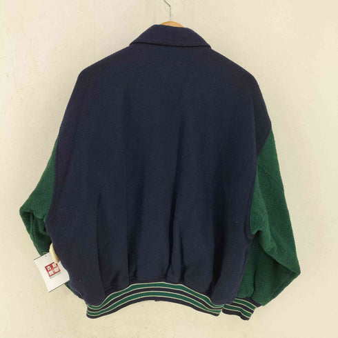 PETER HOUSE 80-90s メルトンウール 襟付きスタジャン バイカラー メンズ JPN:L