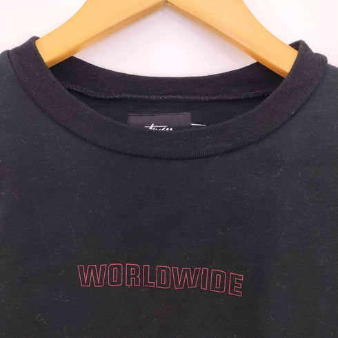 ステューシー Stussy WORLDWIDE クロップド Tシャツ レディース import:M