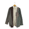 カラービーコン kolor BEACON switching check shirt 再構築 パッチワーク 切替 ドッキング チェック シャツ メンズ JPN:2