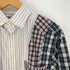 カラービーコン kolor BEACON switching check shirt 再構築 パッチワーク 切替 ドッキング チェック シャツ メンズ JPN:2