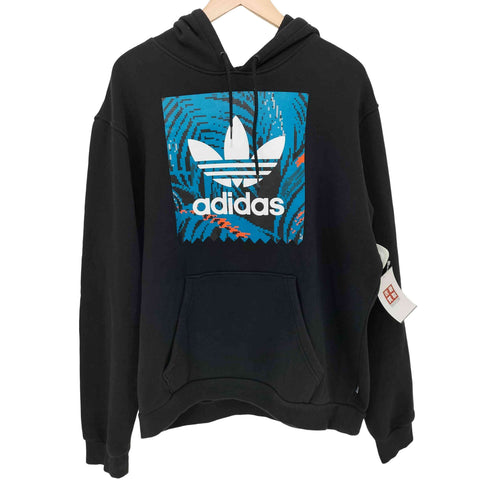 アディダスオリジナルス adidas Originals BB PRINT HD ロゴプリントパーカー メンズ O(XL)