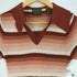AARON MATHEW SPORTSWEAR ボーダー アクリル スキッパー ニットポロ レディース import:S
