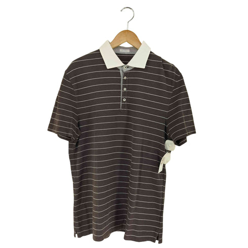 ブルネロクチネリ BRUNELLO CUCINELL ボーダー ポロシャツ メンズ L