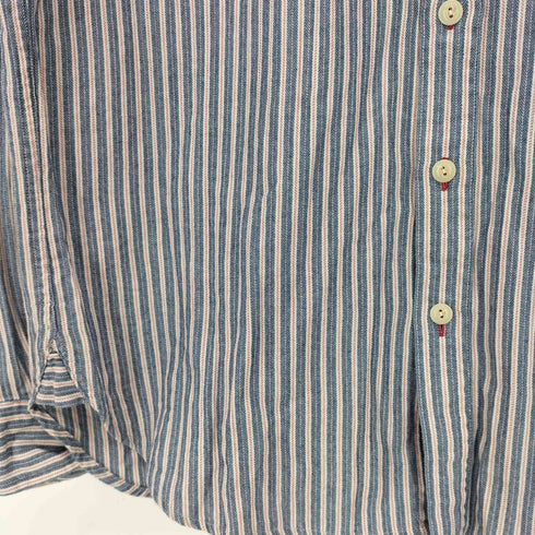 ブルックスブラザーズ BROOKS BROTHERS コットン ストライプ ボタンダウンシャツ メンズ import:L