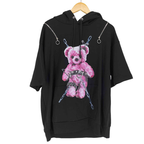 Amilige Tied Bear 半袖ZIPパーカー メンズ FREE