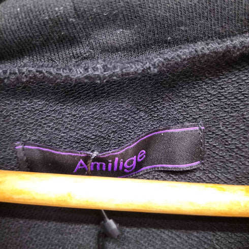 Amilige Tied Bear 半袖ZIPパーカー メンズ FREE