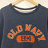 オールドネイビー OLD NAVY ロゴワッペン クルーネックスウェット メンズ import:L