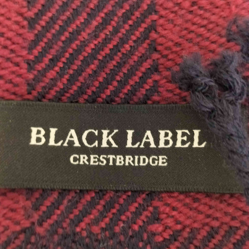 ブラックレーベルクレストブリッジ BLACK LABEL CRESTBRIDGE フリンジ チェック マフラー メンズ