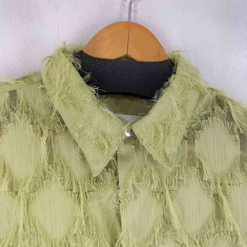 seyto See through jacquard fringe shirt レディース 2