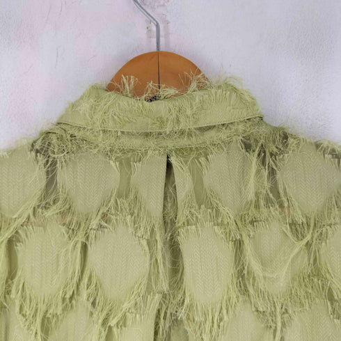 seyto See through jacquard fringe shirt レディース 2