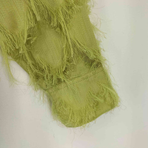 seyto See through jacquard fringe shirt レディース 2