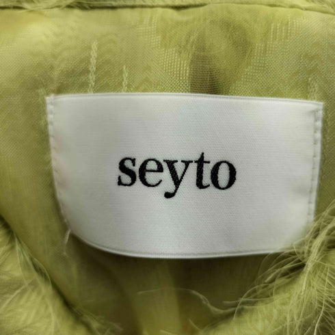seyto See through jacquard fringe shirt レディース 2
