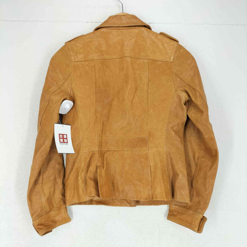 バナナリパブリック BANANA REPUBLIC LAMB マルチポケット ラムレザージャケット レディース XS