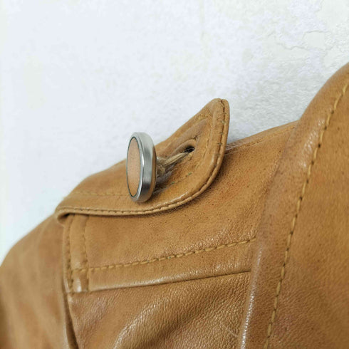 バナナリパブリック BANANA REPUBLIC LAMB マルチポケット ラムレザージャケット レディース XS