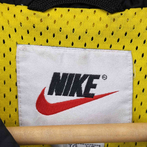 ナイキ NIKE 銀タグ スウォッシュロゴ刺繍 裏地メッシュバックロゴ ナイロンコーチジャケット メンズ import:XL