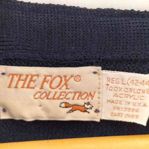 ザフォックスコレクション THE FOX COLLECTION 70S MADE IN USA アクリルカーディガン メンズ import:L