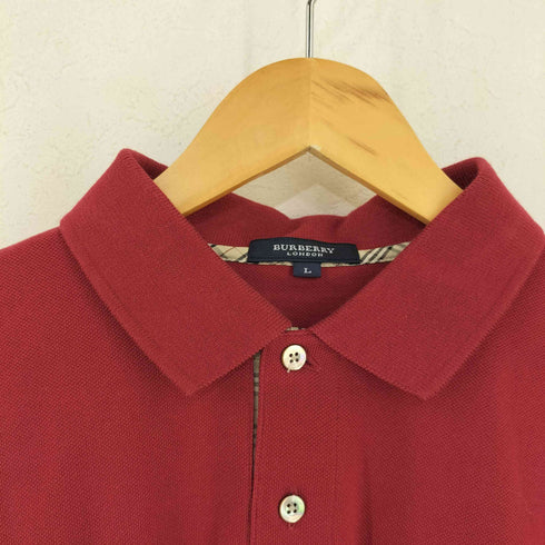 バーバリーロンドン BURBERRY LONDON ホース刺繍 ロングスリーブ ポロシャツ メンズ L
