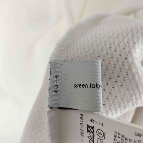 グリーンレーベルリラクシング GREEN LABEL RELAXING 24SS メッシュ ノースリーブ プルオーバー カットソー レディース FREE