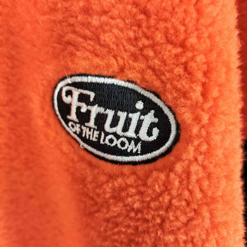 フルーツオブザルーム FRUIT OF THE LOOM シープボアアウター 刺繍 フリースブルゾン メンズ JPN:M