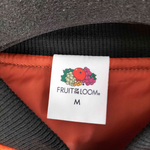 フルーツオブザルーム FRUIT OF THE LOOM シープボアアウター 刺繍 フリースブルゾン メンズ JPN:M
