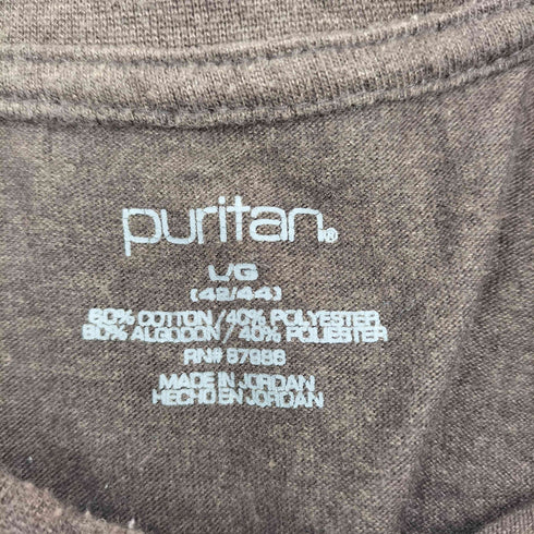 ピューリタン PURITAN 90-2000s コットンポリエステル ロングスリーブTシャツ メンズ import:L