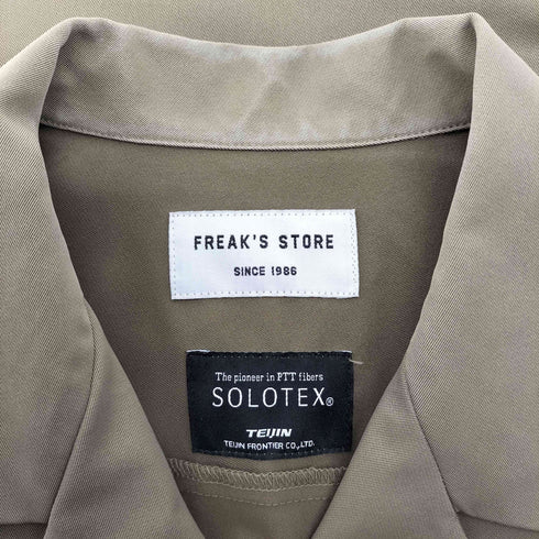 フリークスストア FREAKS STORE 18AW ストレッチ オープンカラー シャツ SOLOTEX メンズ JPN:M