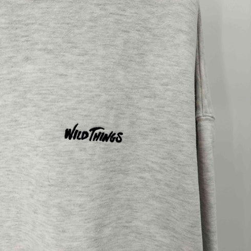 ワイルドシングス WILD THINGS ビッグシルエット ワンポイント刺繍 クルーネックスウェット メンズ JPN:L