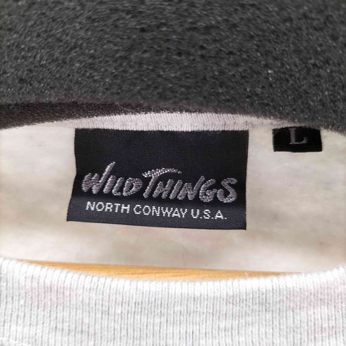 ワイルドシングス WILD THINGS ビッグシルエット ワンポイント刺繍 クルーネックスウェット メンズ JPN:L