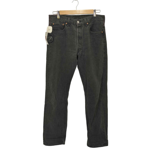 リーバイス Levis 95年製 501 ボタン裏522 ボタンフライ先染ブラックデニムパンツ メンズ W32 L32